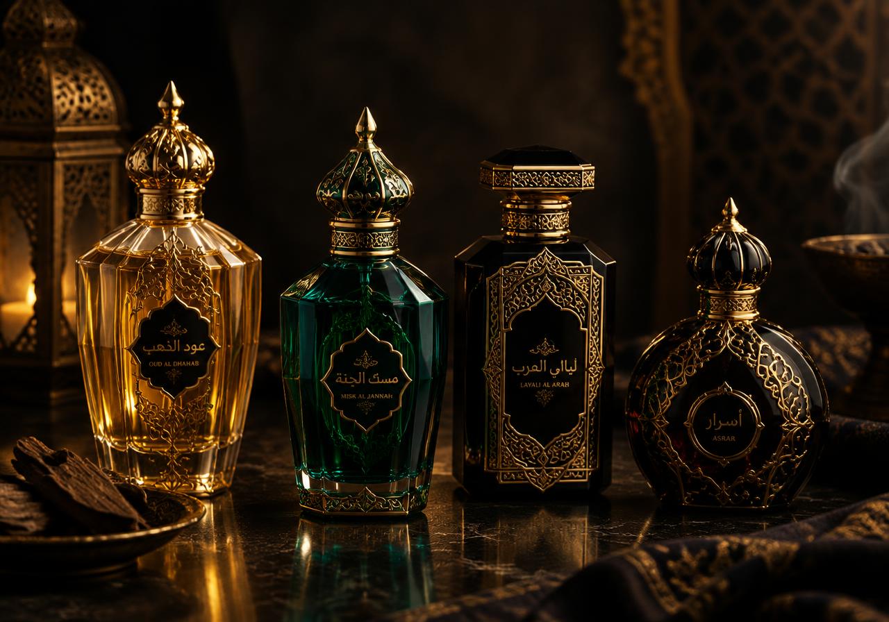 Coleção de perfumes árabes